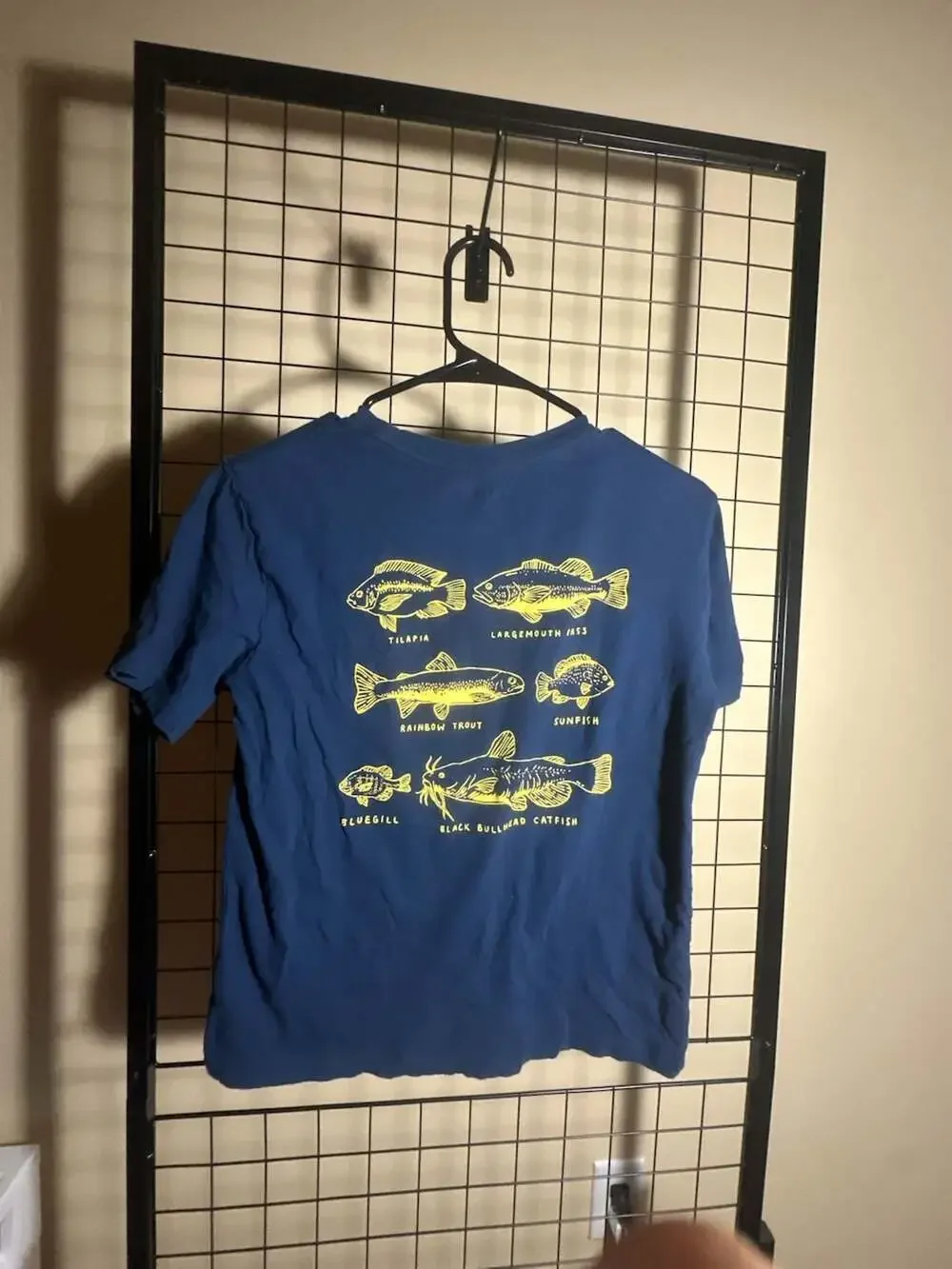 Old Navy Boys Gone Fishing Graphic T-Shirt Blue Fish Print